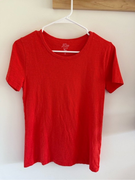 J. Crew Tops - J. CREW Tee Vintage Slub Cotton Orange Tee Small